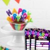 Sahjzk Glow Party Invitations, 20 Double-Sided Fill-In Neon Themed Glow