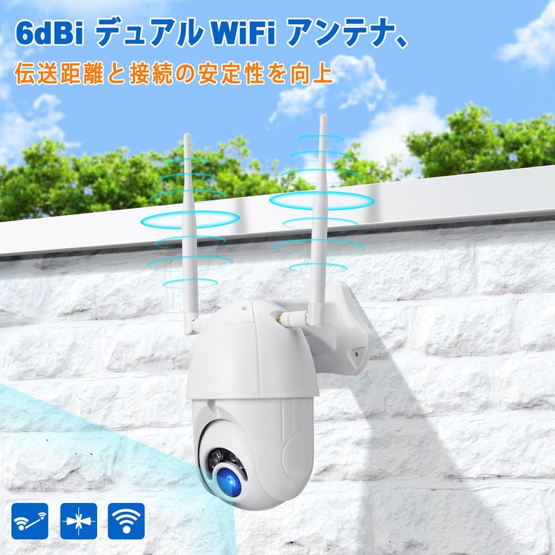 BINGFU 2.4GHz 5GHZ 6dbi WiFi Antenna Omnidirectional RP-SMA Plug for