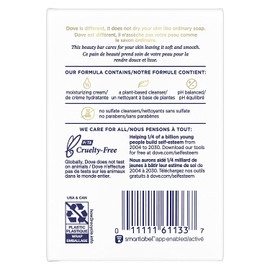 DOVE Beauty Bar White 4 oz, 2 Bar (Pack of 5)