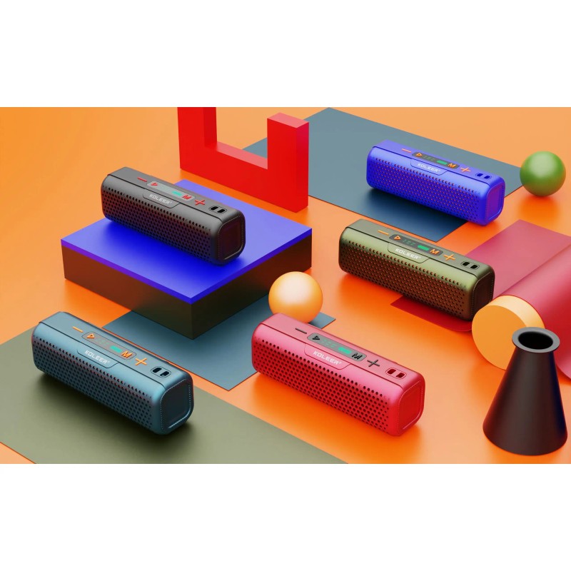 Loud Sound Portable Bluetooth Speaker with FM Radio LCD Display