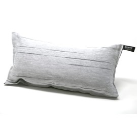 Jokipiin Pellava 1 Sauna Cushion Favourite Pillow Travel Pillow Design: Tiina Dimensions: 40 x 22 cm, Linen/Cotton, Non-Toxic, Ökotex 100, Made in Finland (Grey/White)