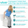 Vive Toilet Safety Rail with Handles - Handicap Grab Bar