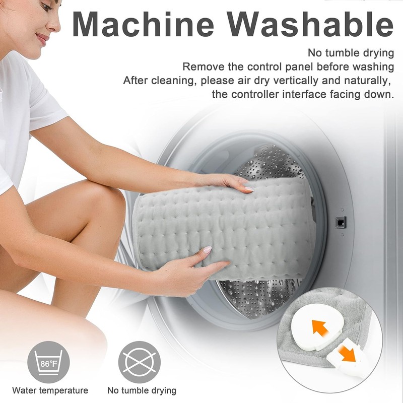 Electric Heating Pads with Auto Shut Off Large, 6 Heat