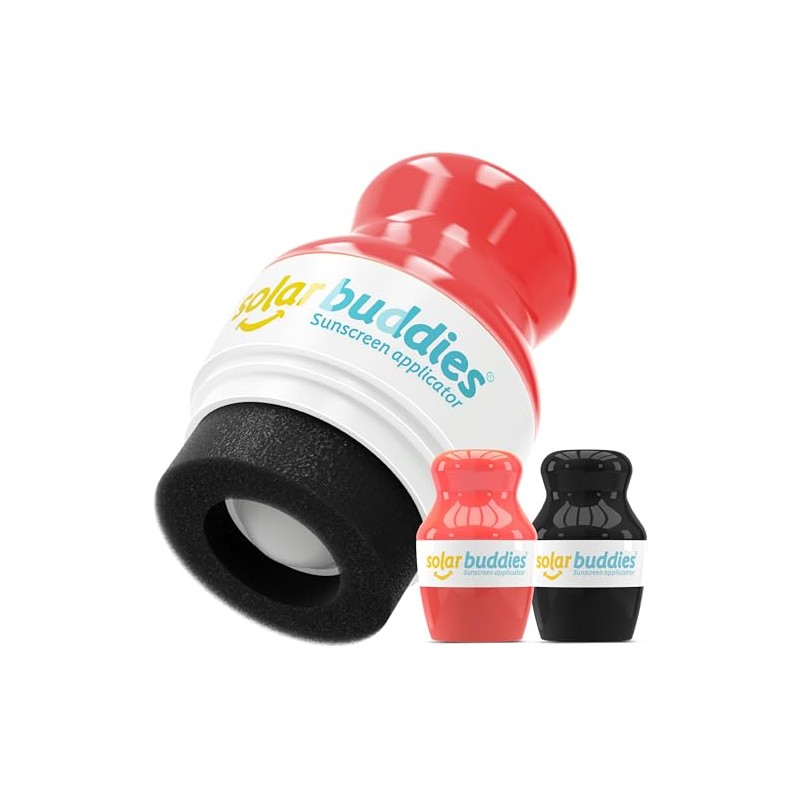 Solar Buddies Sunscreen Applicator - Full Red & Black Duo