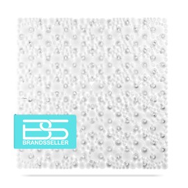 Brandsseller Shower Mat Non-Slip Mat Water Drop Design Square Approx. 53 x 53 cm Transparent