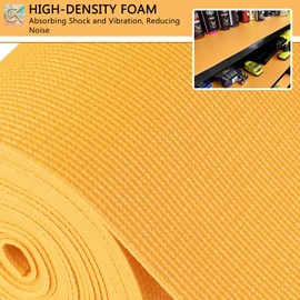 Foam Toolbox Liner Shelf Liner, Thickened Durable Pad Tool Box Mat for Protecting Your Tools, Work Surfaces, Garage, Chest -Orangish 3mm Thickness, 18 inch*24 ft