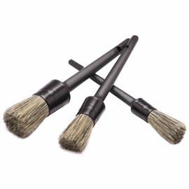 Car Wash Brush, Set of 3, For Body, Soft Pig Bristle, Detail Brush, Car Wash Supplies, Wheel Brush, Cleaning Brush, Air Conditioning Cleaning Brush, Brush Type, Interior Gap, Details, Won't Damage