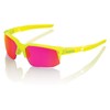Inconnu 100% speedcoupe Sunglasses Unisex Adult, Yellow/Pink