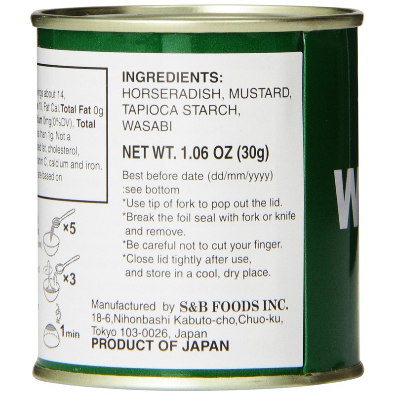 S&B Wasabi Powder, 1.06-Ounce