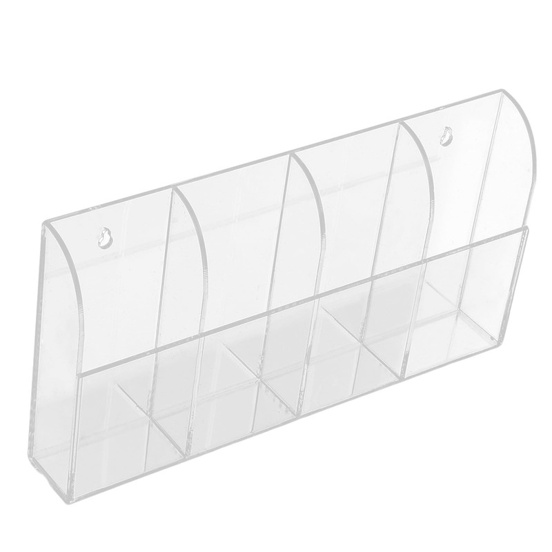 TV Remote Control Holder Wall Mount Acrylic Clear Media Organizer