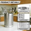 ZLMTZDJD 2PCS Stainless Steel Utensil Holder and Utensil Drying Holder,