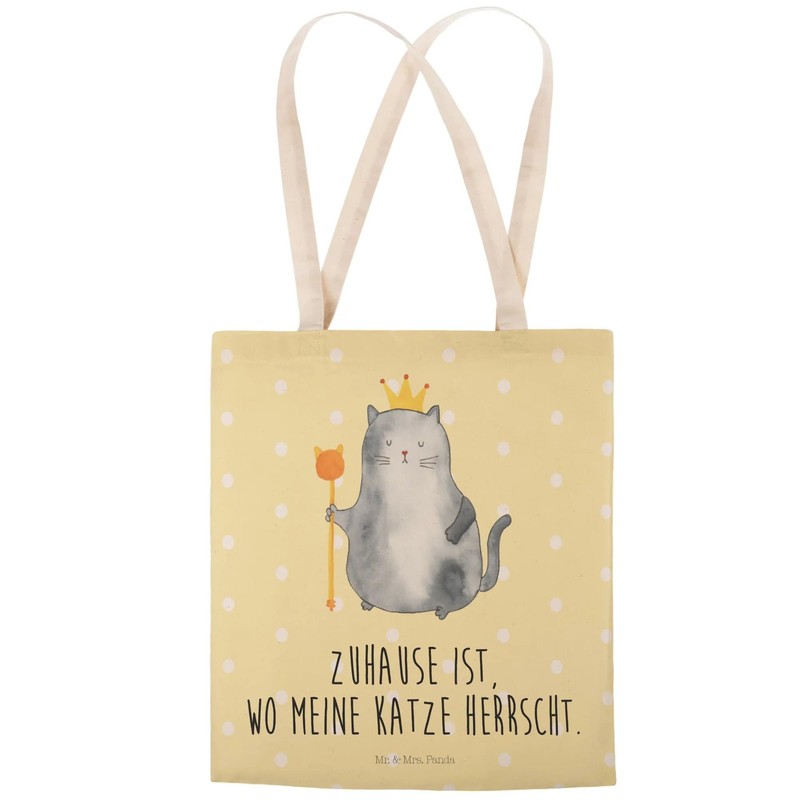 Mr. & Mrs. Panda Shopping Bag Cats Koenig, yellow