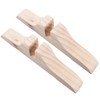 Luxshiny Folding Room Divider Stand 2pcs Wood Privacy Screen Stand