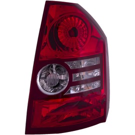 HEADLIGHTSDEPOT Tail Light Compatible With Chrysler 300 2008-2010 2.7L And 3.5L Engine Includes Right Passenger Side Tail Lamp Red/Clear Lens