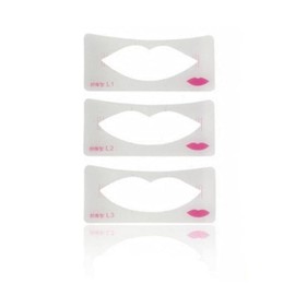 3 Pcs Lip Liner Stencils Lip Painting Template Women Lip Make Up Mold Card Beginner Cosmetic Aid Tools