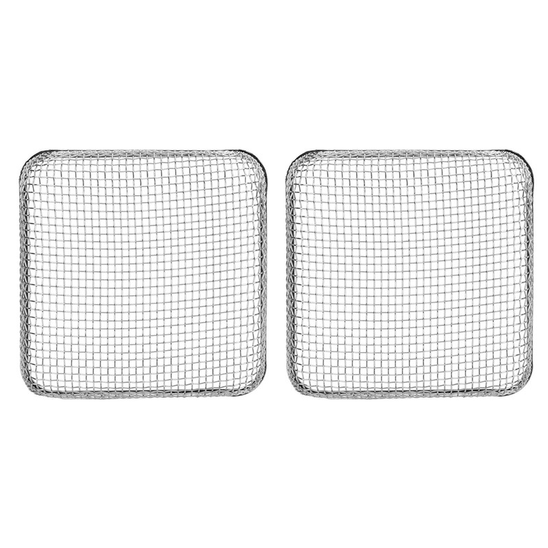 2Pcs RV Furnace Vent 4.5 X 4.5in Heavy Duty Stainless