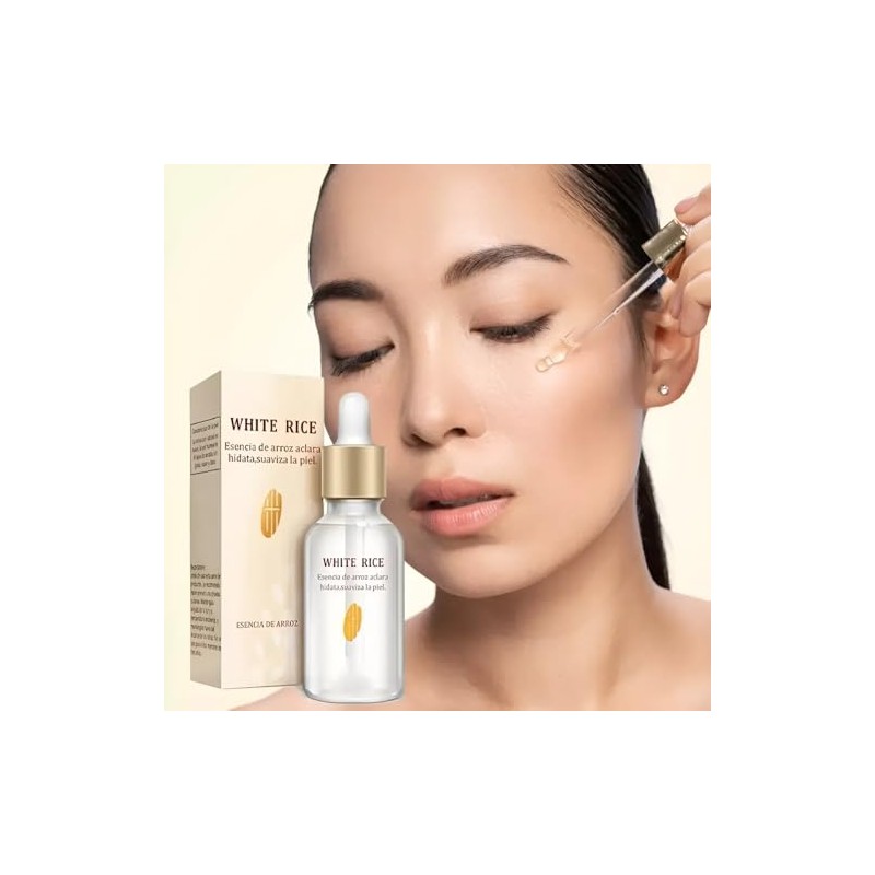 Kit Cuidado Facial Corporal Arroz Set Piezas Serum Aclarante Gel
