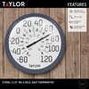 Taylor Big & Bold Wall Thermometer, 13.25 Inch, Navy