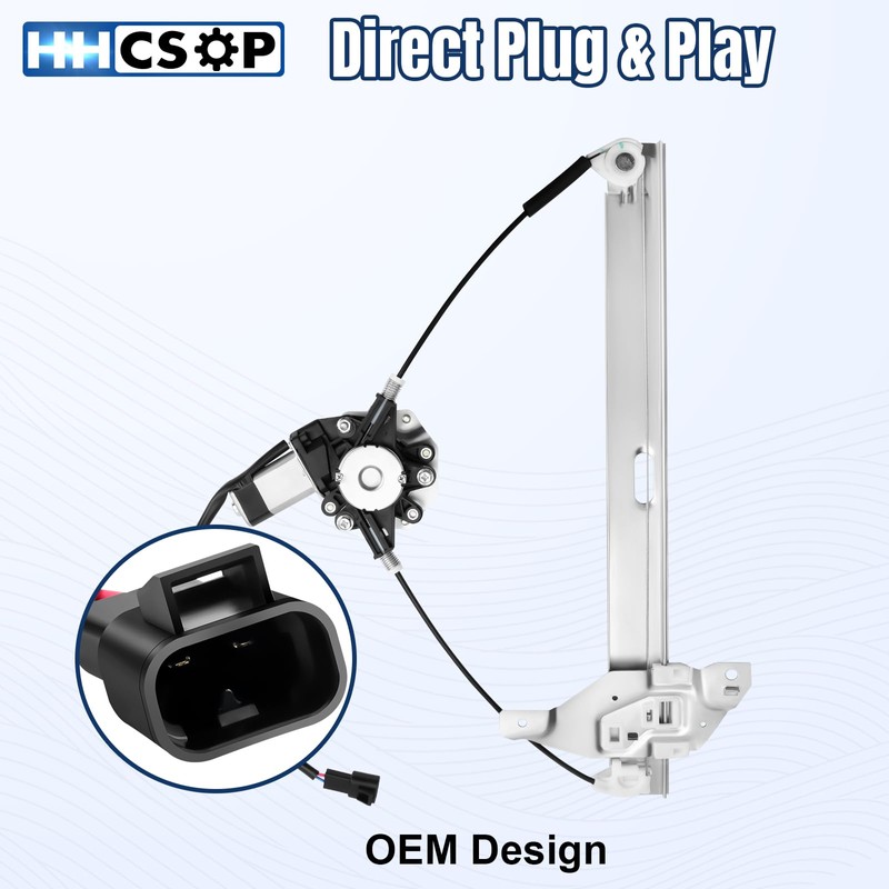 HHCSOP Front Left Driver Side Power Window Regulator with Motor