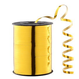 Gold Shiny Curling Ribbon 500 Yards Gold Shiny Ribbon of Perfect for Gift Wrapping Balloons Curly Decorations Thin 3/16" Ribbon for Baby Showers Christmas and More.