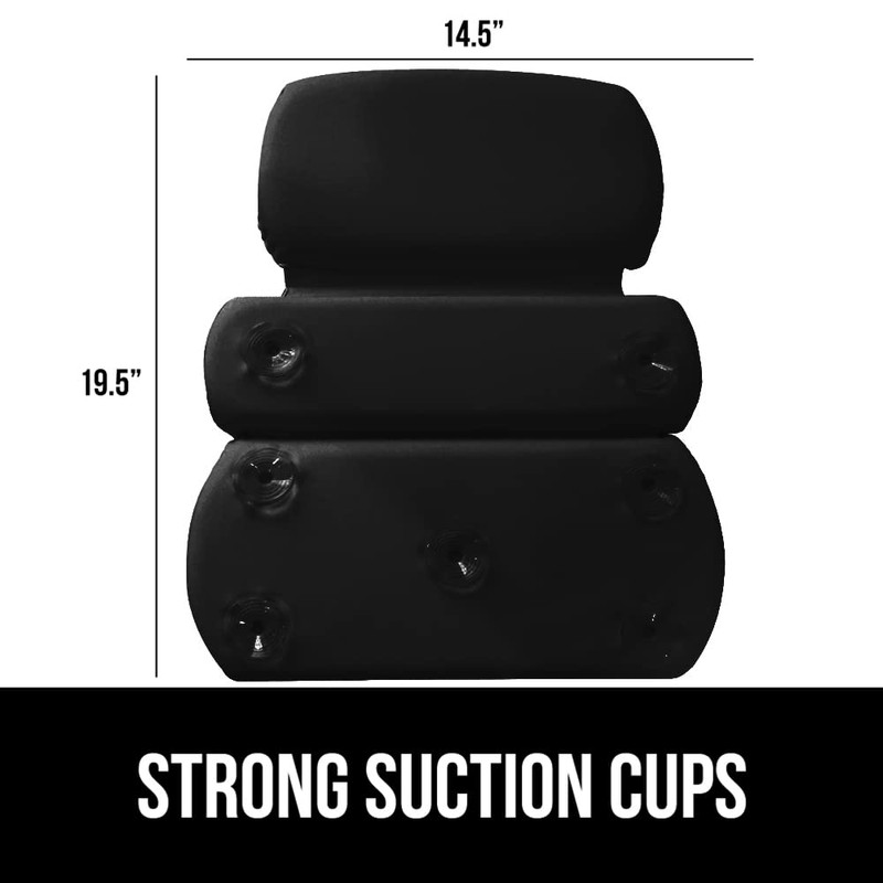 GORILLA GRIP Bath Pillow for Tub, Improved Suction Cups, Luxury