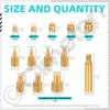 Cimeton 65PCS M2 M2.5 M3 M4 M5 Brass Knurled Threaded