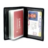 kelvinrolenleathercollection Genuine Leather Business Card Organizer Plastic Insert ID Credit