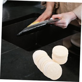 Baluue 36pcs Natural Loofah Face Scrubbers Gentle Exfoliating Pads for Men Women Compact Facial Cleansing and Shower Loofah