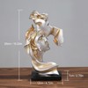 Couples Kiss Sculpture Exquisite Decorative Resin Kissing Lover Figurine Home