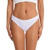 ANZERMIX Women's Breathable Cotton Thong Panties Pack of 6 (6-pack