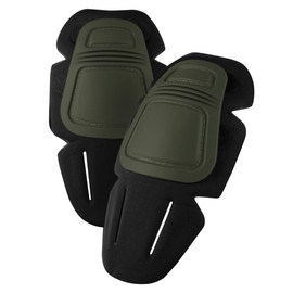 KRYDEX Tactical K3 Combat Knee Pads Protective Knee Pads 1 Pair for Airsoft Hunting Pants(Ranger Green)