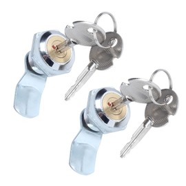 JIQI Mailbox Cross Lock Pure Copper Core 5/8" Cabinet Lock, Keyed Different for Electric Meter Box, File Drawer, Trailer and Recreational Vehicle Storage