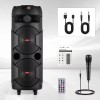Universal 6,000W Portable Bluetooth Speaker Dual woofer Heavy Bass Party