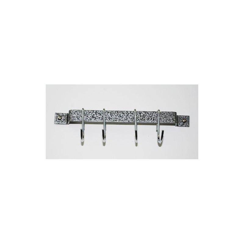 Rogar 12" Hammered Steel Bar Rack 1401