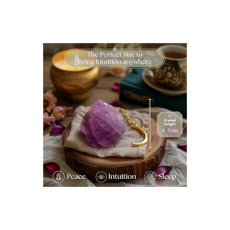 Anima Amethyst Crystal - Large 4-5cm Deep Purple Natural Raw