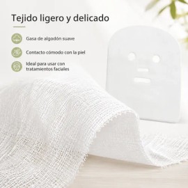 100pza Mascarilla Gasa De Algodón Para Faciales                                                                                                       