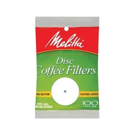 Melitta 628354 3.5 Disc Coffee Filter Paper White, 100 Count - 24 Packs