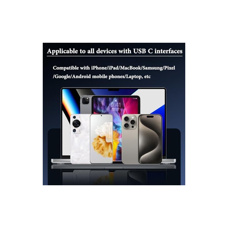 Cable de carga USB C 2 en 1 con soporte