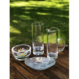 “The Stoli Pitcher” - 54 Ounce, large Capacity, Elegantly Handcrafted & Lead-Free Fine Polish Crystal Pitcher with a Balanced Handle & Ice Lip - 100% Mouth-Blown - Ideal for Iced Tea, Juice - 11”