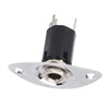 Metal Electric Guitar Jack Plate, Noise Reduction Oval Shaped Output