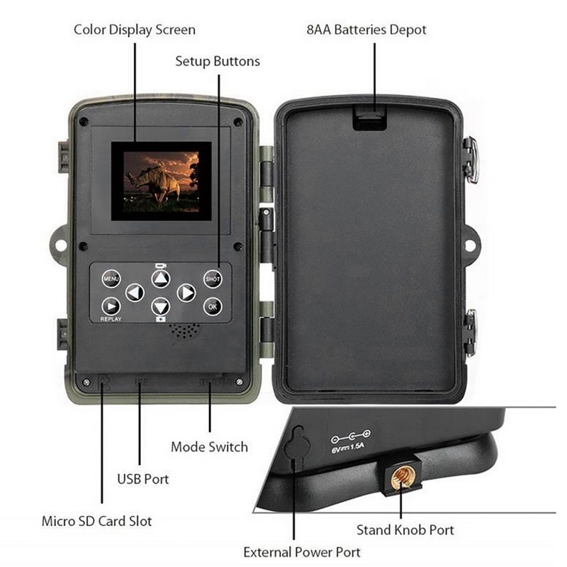 HC800A Outdoor Sports Waterproof HD Hunting Camera PIR Infrared Induction