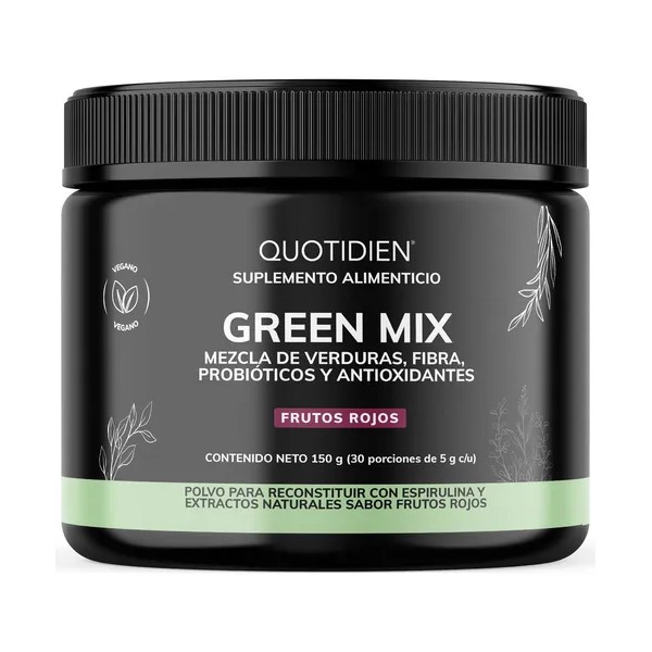 Green Mix Jugo Verde, Matcha, Espirulina, Té Verde, Espinaca, Clorofila,