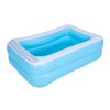 Inflatable Swimming Pool for Kids Outdoor Ground Rectangular Kiddie Pool