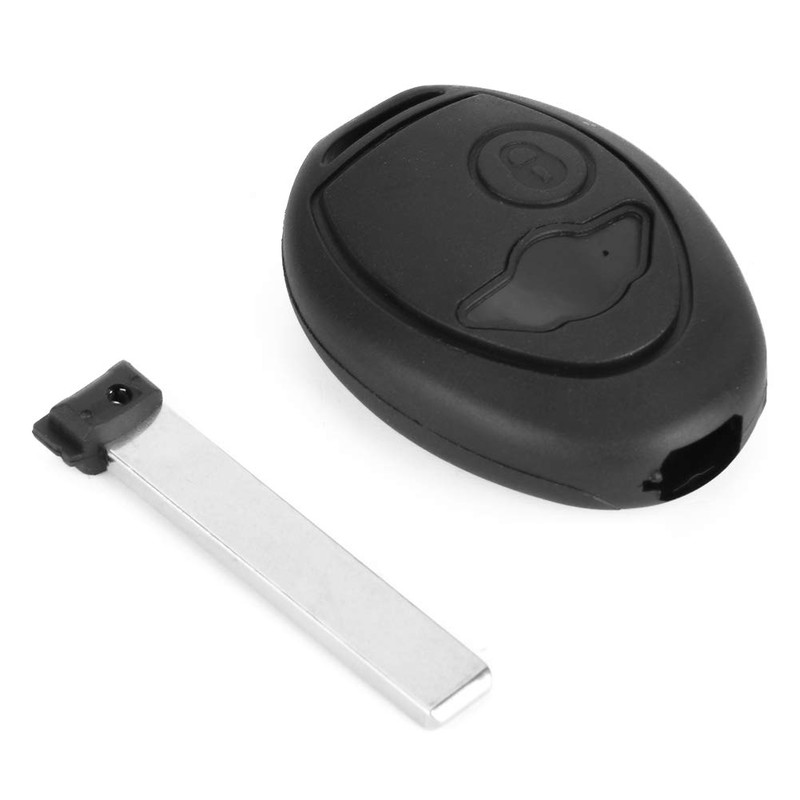 Key Fob Case, Key Shell, 2 Buttons Black Car Remote