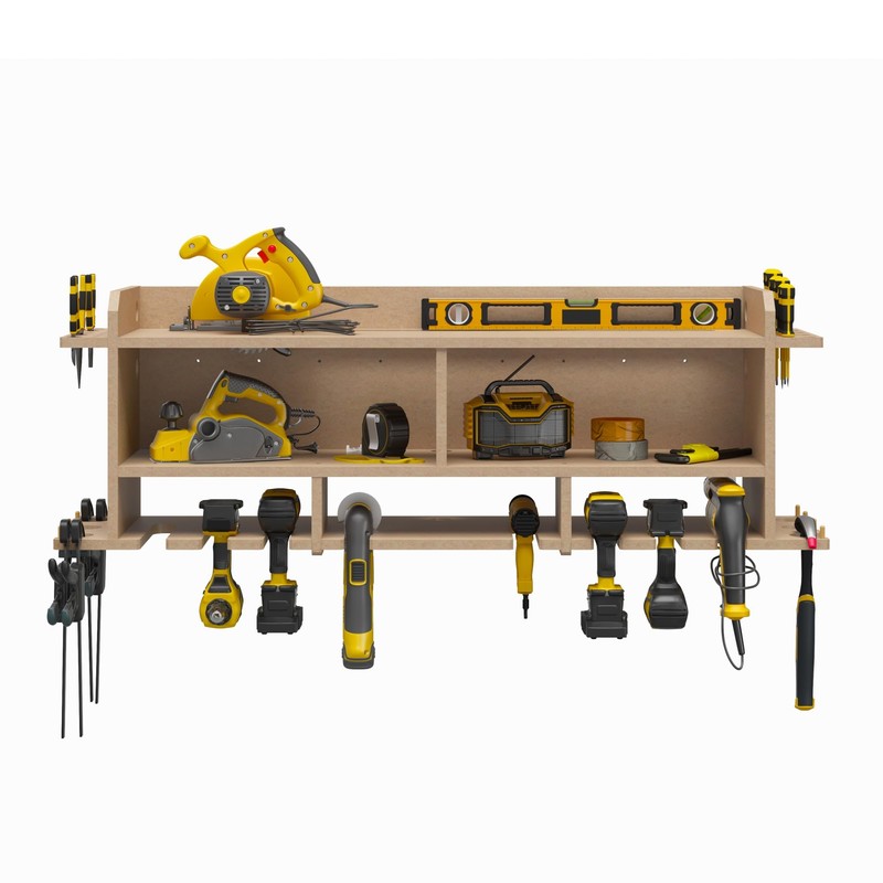 SystemBuild Evolution Benford 48" Extra Wide Wall Mount Tool Organizer,