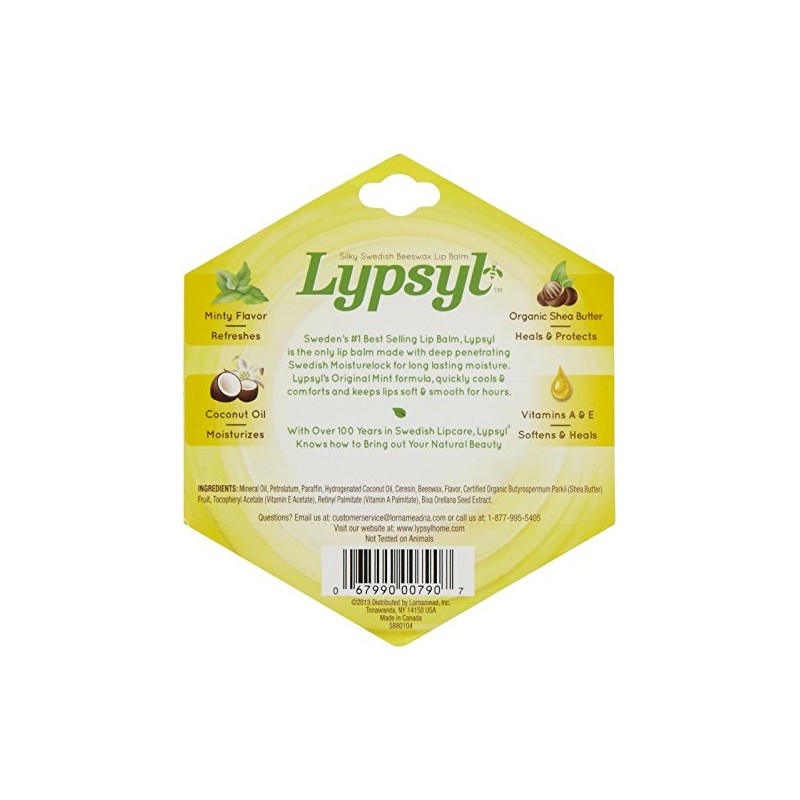 LypSyl LypMoisturizer, Orginal Mint, 0.1 oz.
