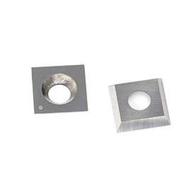 Carbide Tip Inserts Blades for Chisel Cutter Wood Lathe Holder Tool 5 Types (14/15 mm Square, 12 mm Round, 30° R Diamond and Diamond) (Square Carbide Inserts 14 mm)