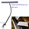 Vantone LED Piano Lamp Grand Piano Lamp with Clamp Keyboard