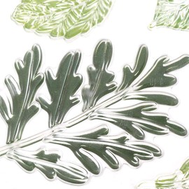 Clear Stamps DIY Account Scrapbook Transparent Green Leaf Theme Versatile Cling Seal Photo Album Card Making Art Decoration
