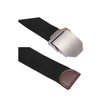 sourcing map Men Canvas Automatic Buckle Adjustable Holeless Belt Width